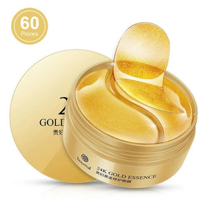 60pcs 24K Gold Collagen Eye Mask Anti Wrinkle Sleep Crystal Eye Patch Moisturizing Dark Circles Remover Eye Mask Eye Care